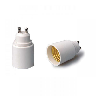 GU10 fitting, E27 fitting verloopfitting 2 stuks, wit 230V AC