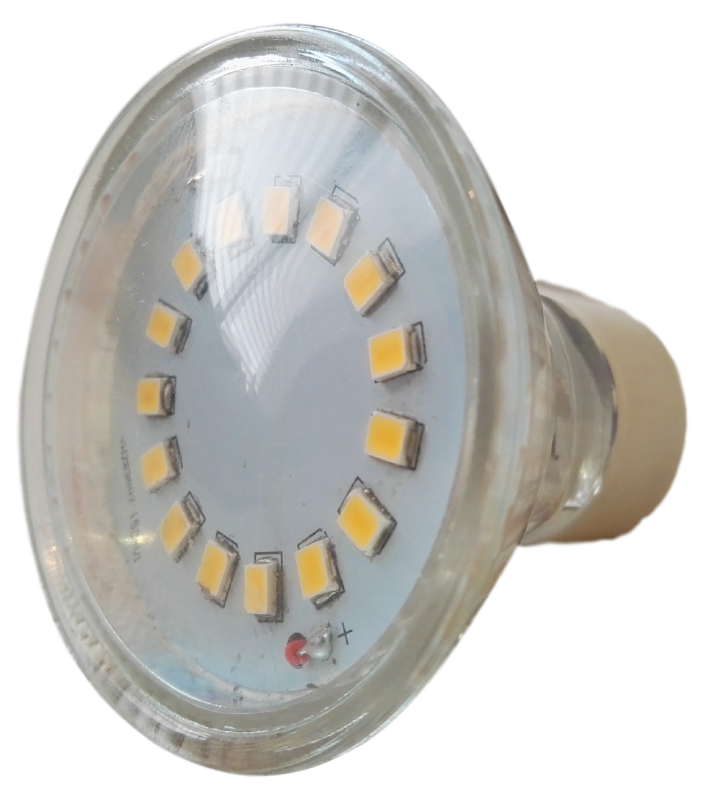 LED lamp GU10 | PAR16 bayonet lock | 3W=30W | warm white 2700K