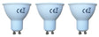 GU10 spot 3 stuks | PAR16 bajonetsluiting | 3W=20W | daglichtwit 6400K - LEDPLANET.NL