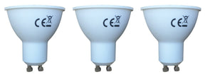 GU10 LED lamp, 3W vervangt 19W, warmwit 3000K, 180 lm, 140°, 3 stuks