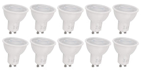 Spot GU10 dimmable, 10 pièces, blanc lumière du jour | culot à baïonnette PAR16 | LED 7 W~650 lm=éclairage halogène 50 W | 6000 K Triac - 230 V - LEDPLANET.NL