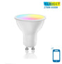 GU10 spot WiFi RGB+CCT 2700K - 6500K | PAR16 warmwit - daglichtwit - RGB - LED 5W=37W halogeenlamp - 230V - LEDPLANET.NL