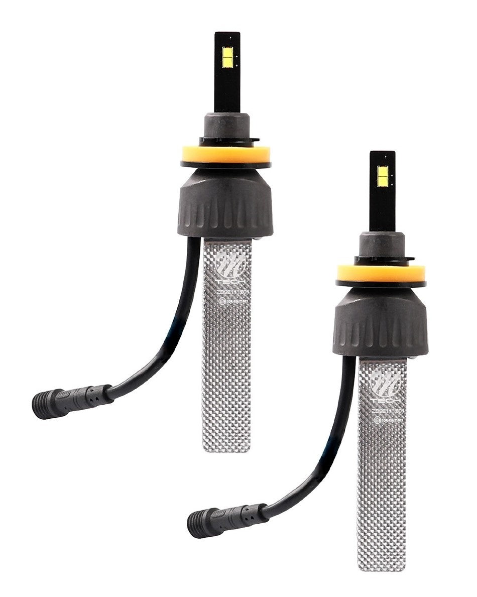 H11 koplamp set - daglichtwit 5700K - 60 Watt & 5200 Lm | 12V & 24V DC - passieve koeling