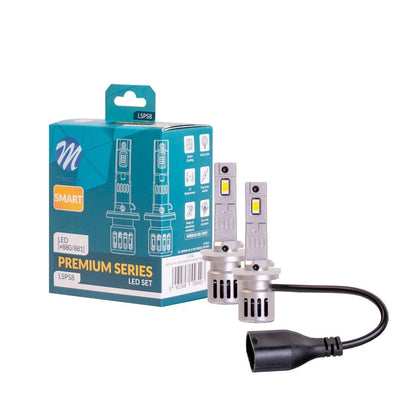 H27 880/881 headlight set daylight white 6000K - 35 Watt & 2000 Lm/piece | 12VDC - active cooling - LEDPLANET.NL