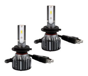 H7-Scheinwerferset Tageslichtweiß 6500K - 50 Watt & 5000 Lm/Stück | 12 V und 24 V DC – aktive Kühlung