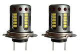 H7 headlight set | 2x 60-SMD LED daylight white 6000K - 1950 Lm/piece | CAN-BUS 12-18V DC