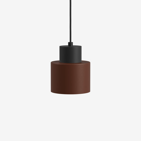 Modern pendant lamp with 5 lights in brown and black, perfect for stylish interior décor