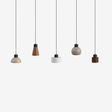 Moderne hanglamp 5 lichtpunten met diverse vormen en kleuren voor een stijlvolle inrichting