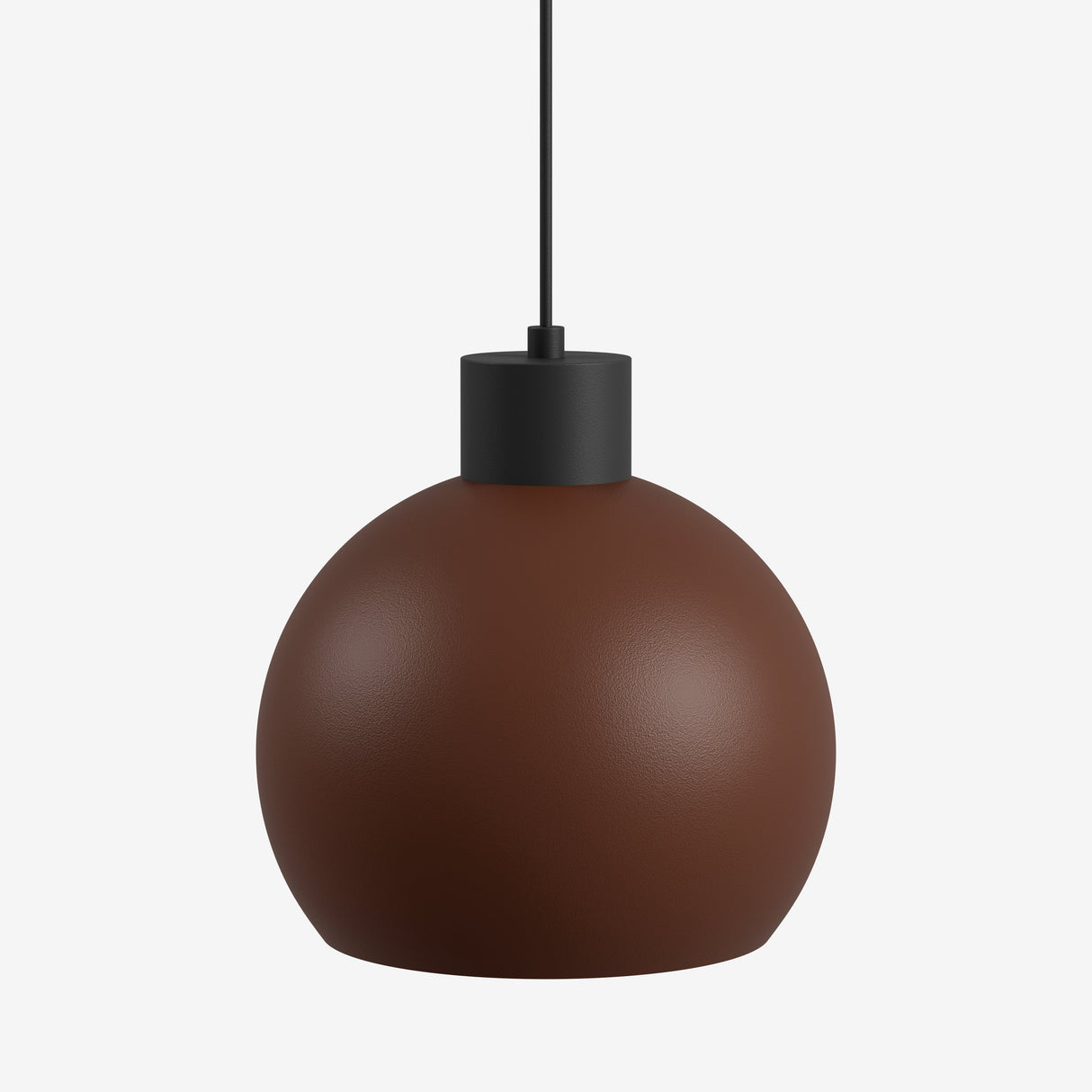 Hanglamp bolvormig LED in bruin met een moderne uitstraling voor stijlvolle verlichting