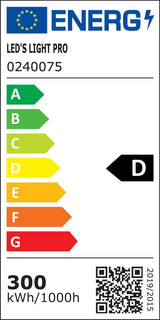 Hochleistungs-LED-Flutlicht 300 W – Wasserdicht (IP66) und korrosionsbeständig (C4) – Schwarzer Strahler