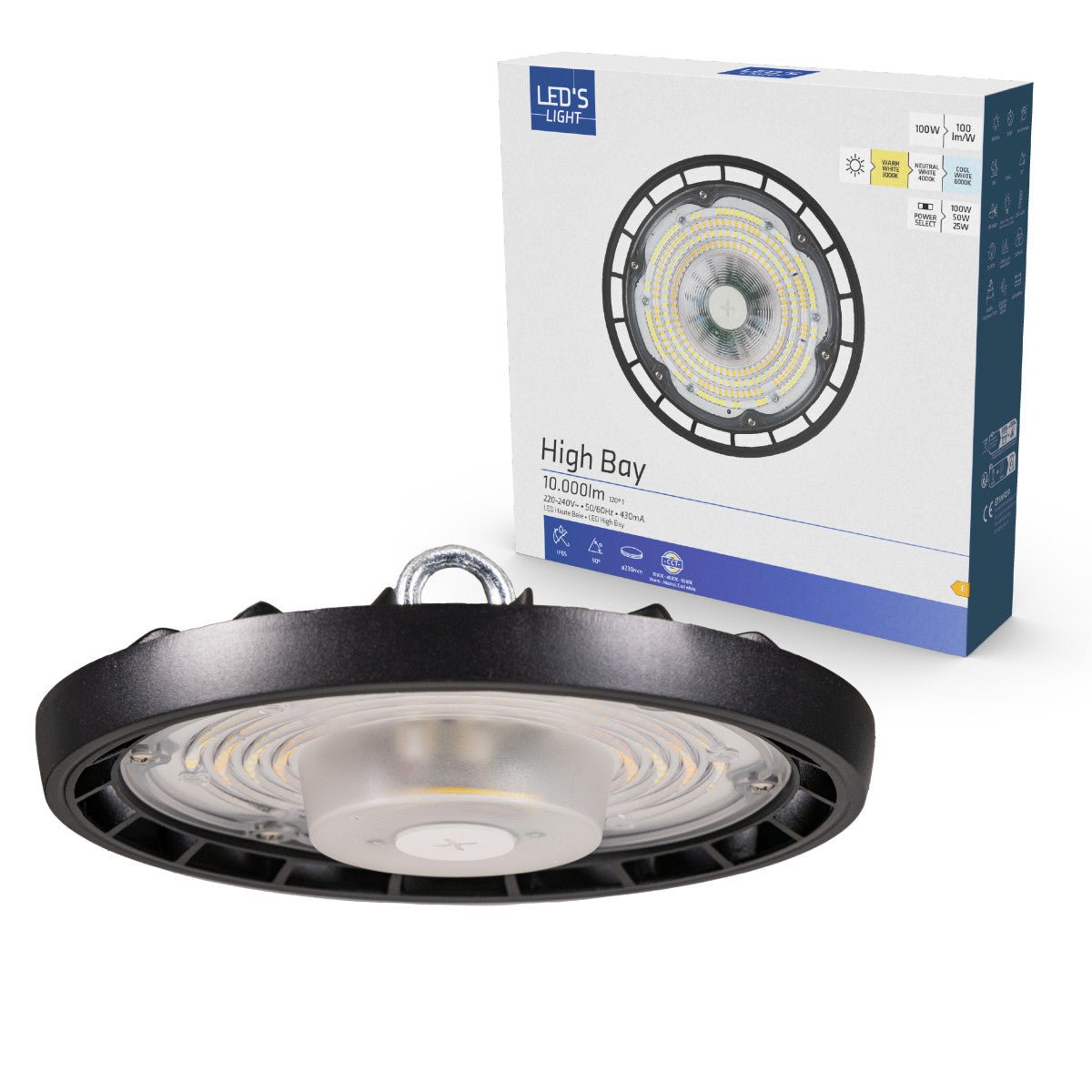 LED-Hallenleuchte 100 W – 11000 Lumen – 3000 K/4000 K/6000 K – IP65