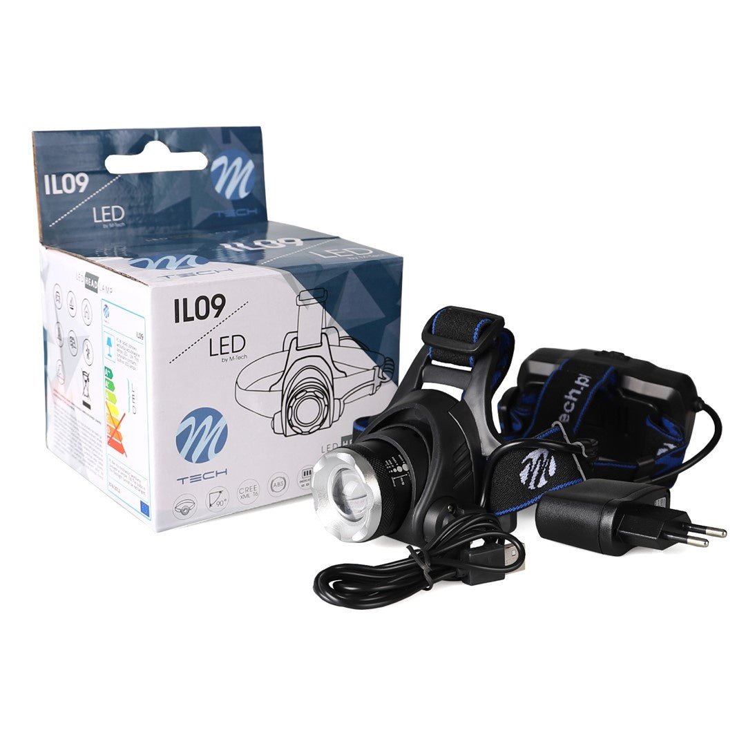 Hoofdlamp/powerbank LED | oplaadbaar 3 standen | CREE - 800 Lumen - 2x2200 mAh - LEDPLANET.NL