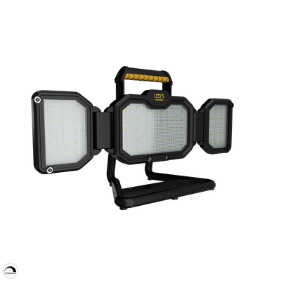 Projecteur LED rechargeable (USB-C) - 30 watts - 3000 lumens - Intensité réglable - Blanc froid 4000 K - IP54 IK06 - Sur batterie - INTENSITÉ RÉGLABLE