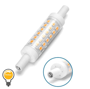 R7s bar lamp daylight white 6000K dimmable - triac | 78mmx15mm - LED 5W=45W halogen - 450~500 Lumen