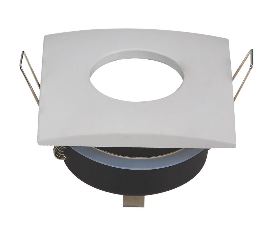 Inbouwframe 84mm x 84mm | vierkante inbouwspot wit | boorgat Ø 75 mm - LEDPLANET.NL