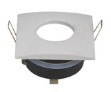 Inbouwframe 84mm x 84mm | vierkante inbouwspot wit | boorgat Ø 75 mm - LEDPLANET.NL
