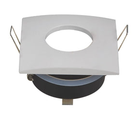 Einbaurahmen 84 mm x 84 mm | quadratischer weißer Einbaustrahler | Bohrloch Ø 75 mm - LEDPLANET.NL