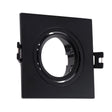Inbouwframe 93 mm x 93 mm | vierkante inbouwspot zwart | uitsparing 75 mm x 75 mm - LEDPLANET.NL