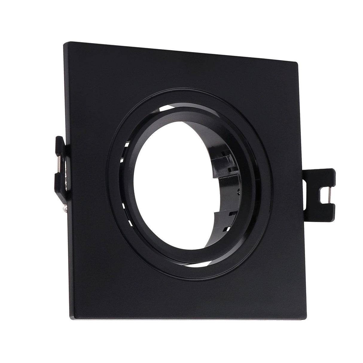Inbouwframe 93 mm x 93 mm | vierkante inbouwspot zwart | uitsparing 75 mm x 75 mm - LEDPLANET.NL