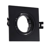 Inbouwframe 93 mm x 93 mm | vierkante inbouwspot zwart | uitsparing 75 mm x 75 mm - LEDPLANET.NL