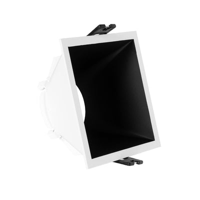 Einbaurahmen 93 mm x 93 mm | quadratischer, versenkter Einbaustrahler schwarz/weiß | Ausschnitt 85 mm x 85 mm - LEDPLANET.NL