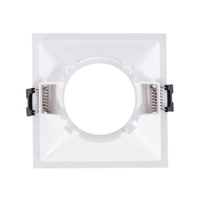 Einbaurahmen 93 mm x 93 mm | quadratischer, versenkter Einbaustrahler schwarz/weiß | Ausschnitt 85 mm x 85 mm - LEDPLANET.NL
