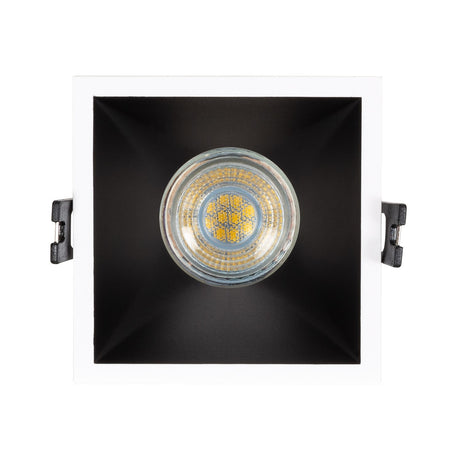 Recessed frame 93 mm x 93 mm | square recessed spotlight black/white | cut-out 85 mm x 85 mm