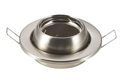 Einbaurahmen Ø 100 mm | schwenkbarer Einbaustrahler aus Edelstahl | Bohrloch Ø 90 mm – LEDPLANET.NL