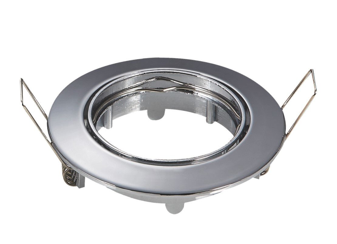 Inbouwframe Ø 82 mm | kantelbare inbouwspot chroom | boorgat Ø 74 mm - LEDPLANET.NL