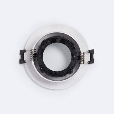 Inbouwframe Ø 90 mm, conische kantelbare inbouwspot zwart/wit, boorgat Ø 70 mm