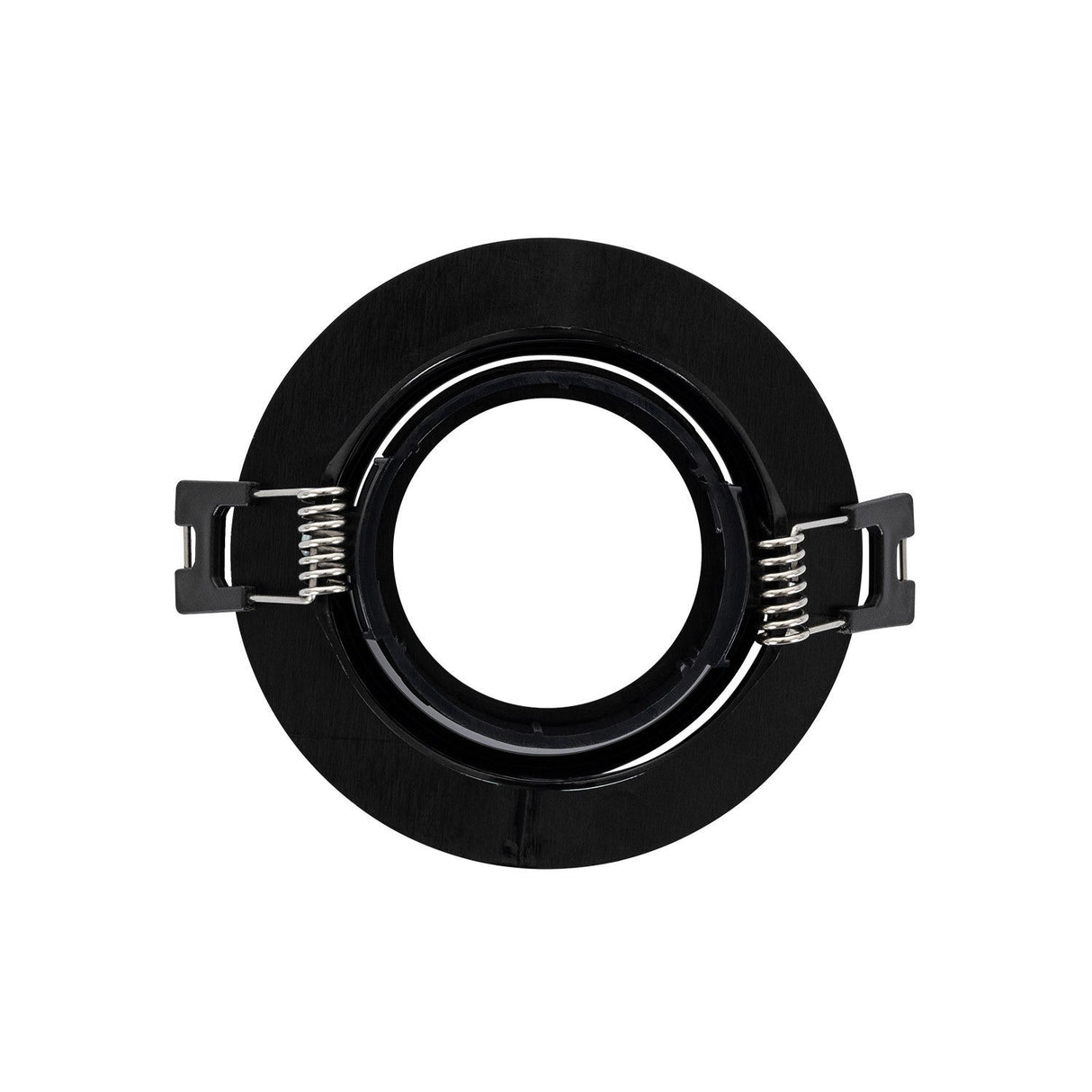 Inbouwframe Ø 90 mm | kantelbare inbouwspot zwart | boorgat Ø 70 mm - LEDPLANET.NL