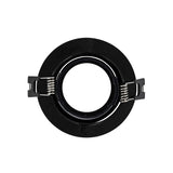 Inbouwframe Ø 90 mm | kantelbare inbouwspot zwart | boorgat Ø 70 mm - LEDPLANET.NL