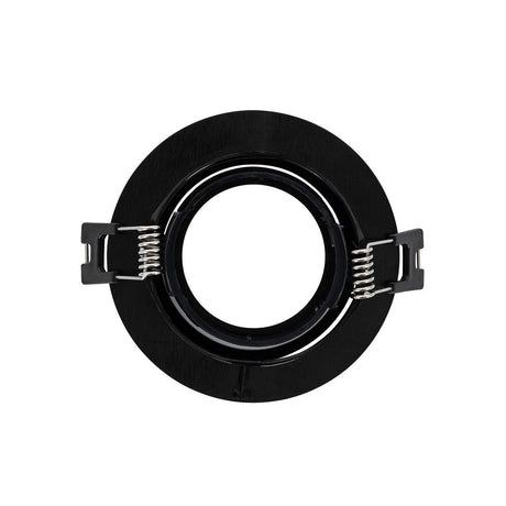 Inbouwframe Ø 90 mm | kantelbare inbouwspot zwart | boorgat Ø 70 mm - LEDPLANET.NL