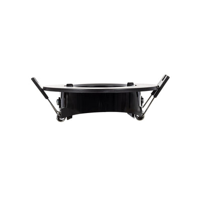 Inbouwframe Ø 90 mm, kantelbare inbouwspot zwart, boorgat Ø 70 mm