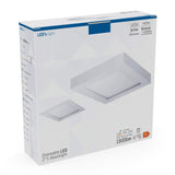 LED's Light LED Inbouwspot vierkant 15 cm - Dimbaar - Inbouw en opbouw - 1200 lm