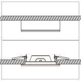 LED's Light LED Inbouwspot vierkant 15 cm - Dimbaar - Inbouw en opbouw - 1200 lm