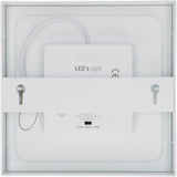 Recessed/Surface-mounted LED Ceiling Lamp CCT Ø 20 cm square - Dimmable - warm and cold white