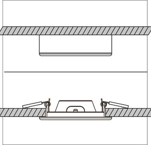 LED-Einbaustrahler, 1200 Lumen, 12 W, Kaltweiß (4000 K), dimmbar, Farbtemperatur wählbar, Schutzart IP44, Weiß