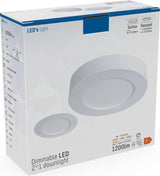 Inbouw/Opbouw LED Plafondspot CCT Ø 15 cm - Dimbaar - warm en koud wit