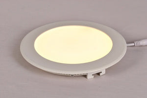 Recessed spotlight - round downlighter Ø 170mm | LED 12W=96W halogen lamp | cutout Ø 150mm | warm white 3000K - SALE