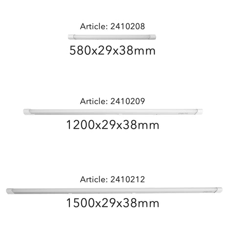 LED-T5-Leiste, kaltweiß, 4000 K, 150 cm, 2500 Lumen, verbindbar, 2er-Pack