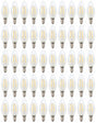 Kaarslamp E14 - 50 stuks | LED 4W=40W traditioneel licht | warmwit filament 2700K - 230 Volt - LEDPLANET.NL