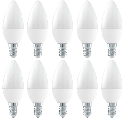 Kerzenlampe E14 C37 10 Stück | LED 6W=42W Glühlampe | Tageslichtweiß 6400K - LEDPLANET.NL