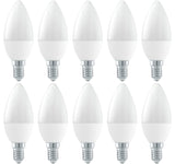 Kaarslamp E14 C37 10 stuks | LED 6W=42W gloeilamp | koelwit 4000K - LEDPLANET.NL