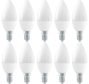 Kerzenlampe E14 C37 10 Stück | LED 6W=42W Glühlampe | Kaltweiß 4000K - LEDPLANET.NL