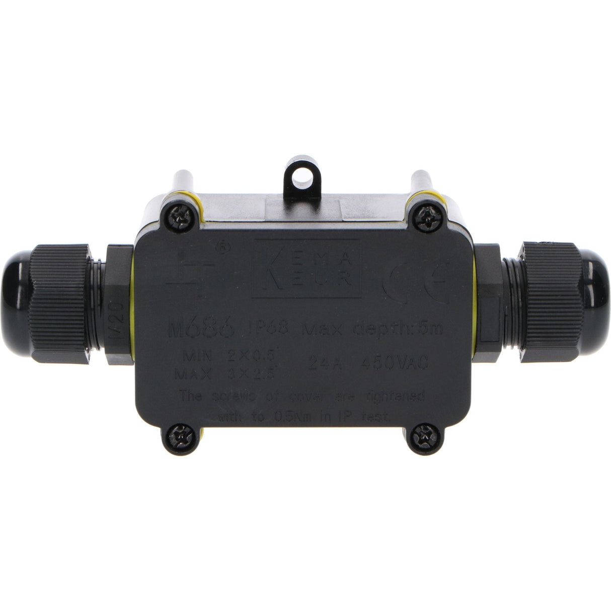 LED Light Pro Kabelbox mit I-Stecker – IP68 wasserdicht – Anschlussdose für Kabel von 4 bis 12 mm²