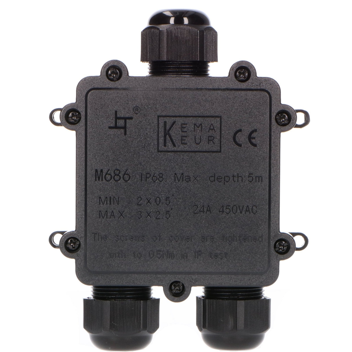 LED Light Pro Kabelbox mit I-Stecker – IP68 wasserdicht – Anschlussdose für Kabel von 4 bis 12 mm²