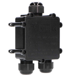 Waterproof Junction Box IP68 - T-Connector - For Cables 4-14mm - Black