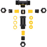 LED's Light Pro Kabelverbinder T-Stück – IP68 wasserdicht – Für 3 Kabel von 4 bis 14 mm²