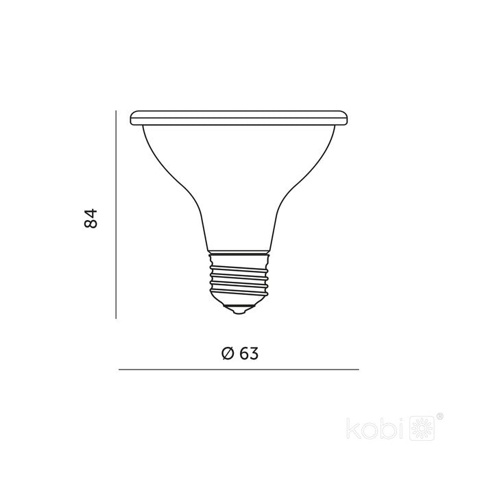 Kweeklamp LED met een diameter van 63mm en hoogte van 84mm voor efficiënte groei